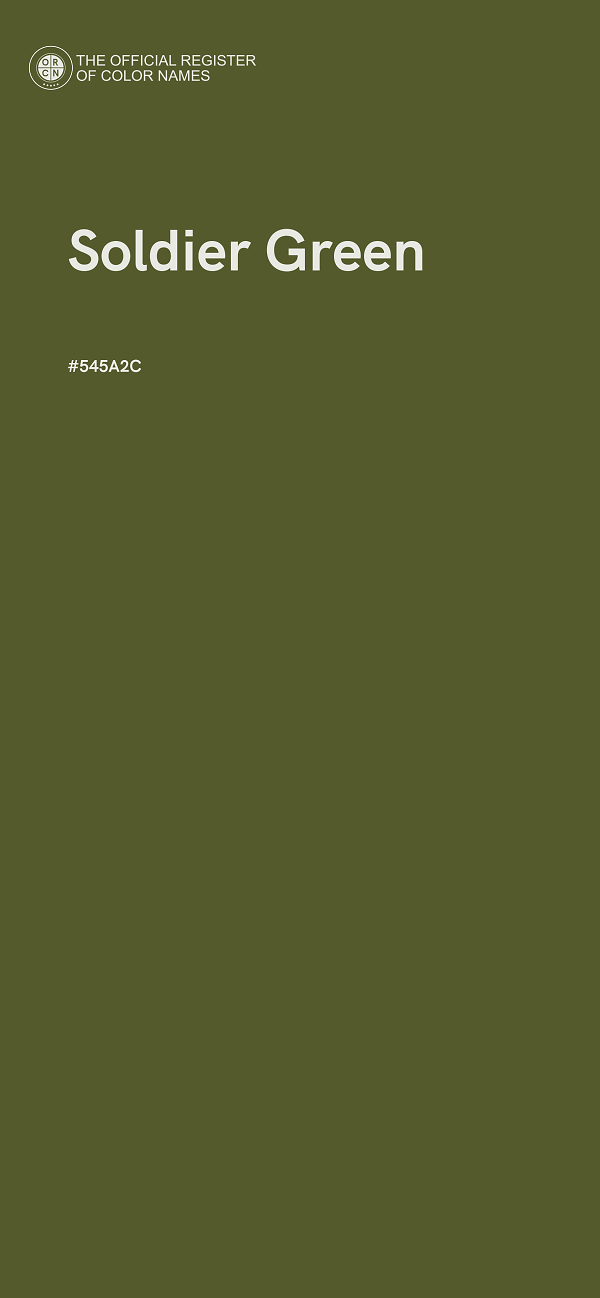 #545A2C - Soldier Green color image