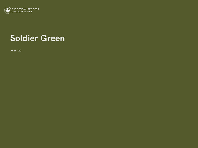#545A2C - Soldier Green color image