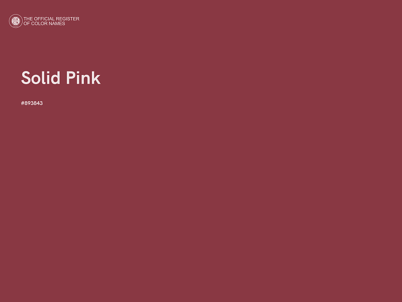 #893843 - Solid Pink color image