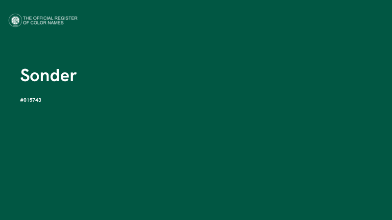 #015743 - Sonder color image
