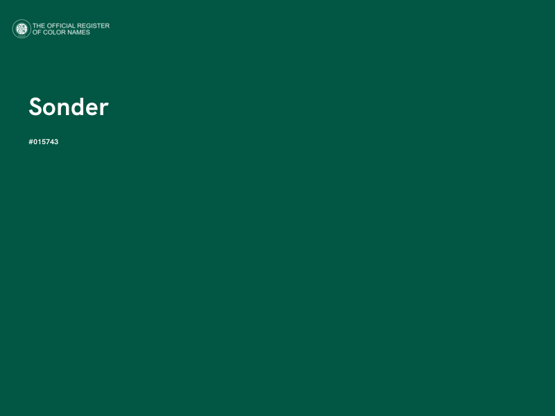 #015743 - Sonder color image