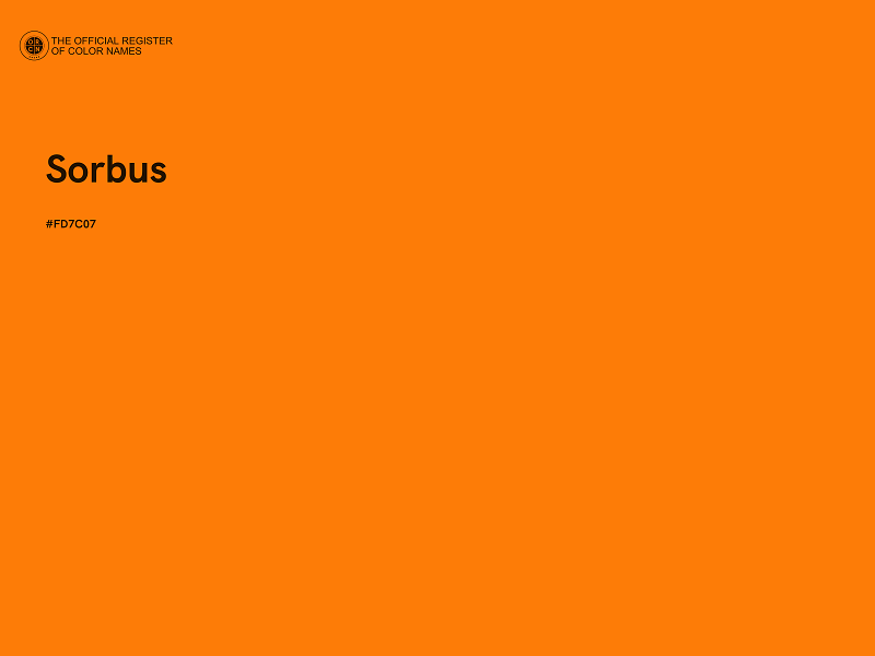 #FD7C07 - Sorbus color image