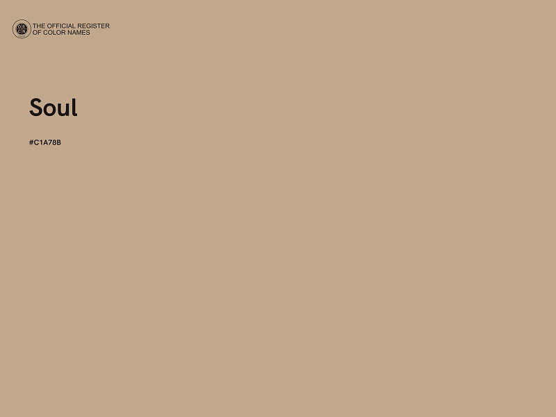 #C1A78B - Soul color image