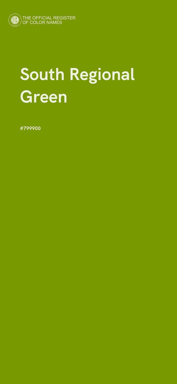 #799900 - South Regional Green color image