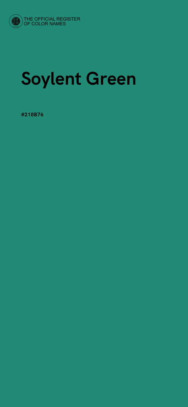 #218B76 - Soylent Green color image