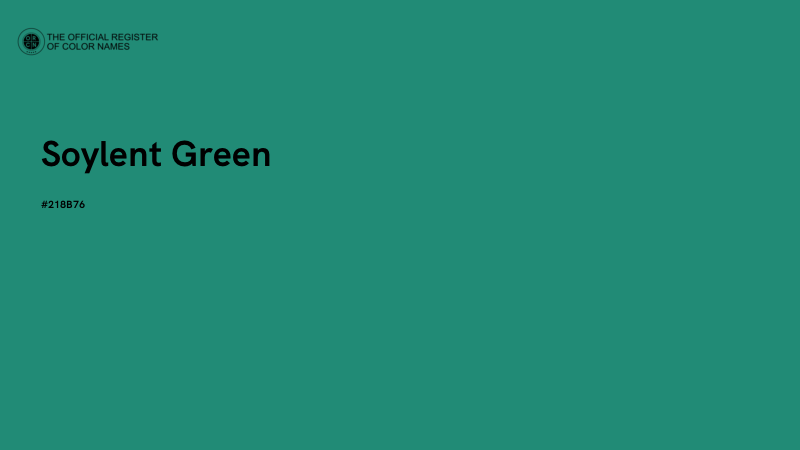 #218B76 - Soylent Green color image