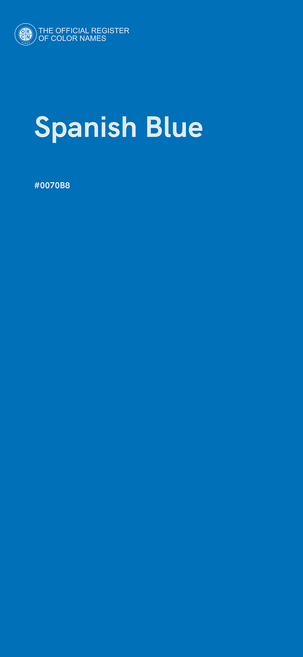 #0070B8 - Spanish Blue color image
