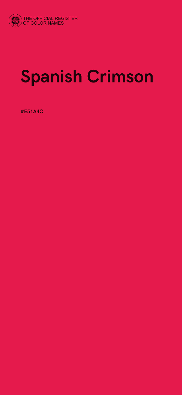 #E51A4C - Spanish Crimson color image