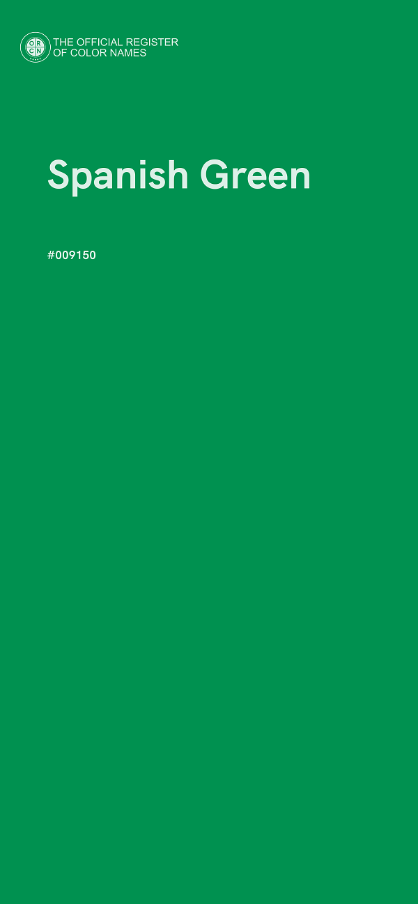 #009150 - Spanish Green color image
