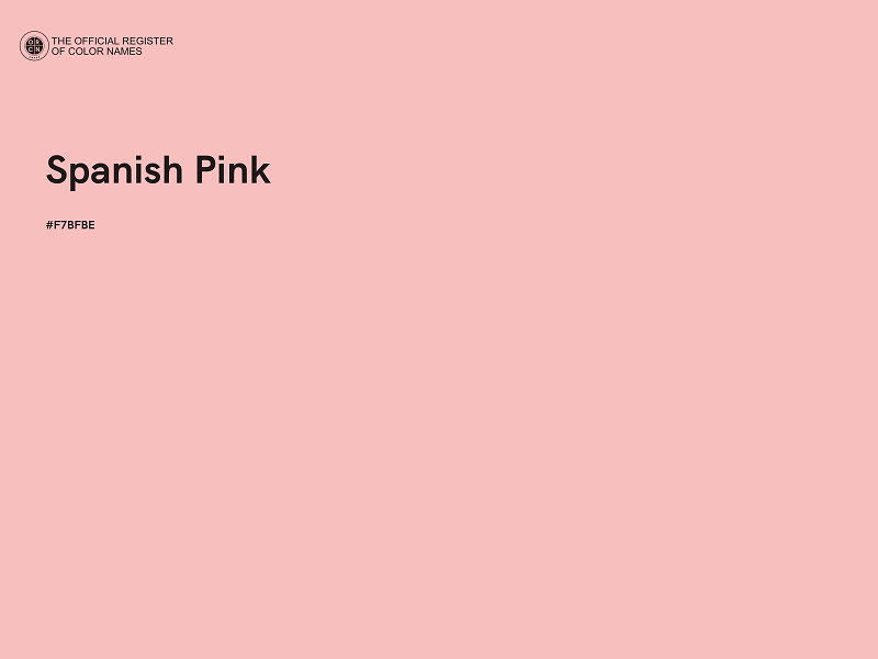 #F7BFBE - Spanish Pink color image