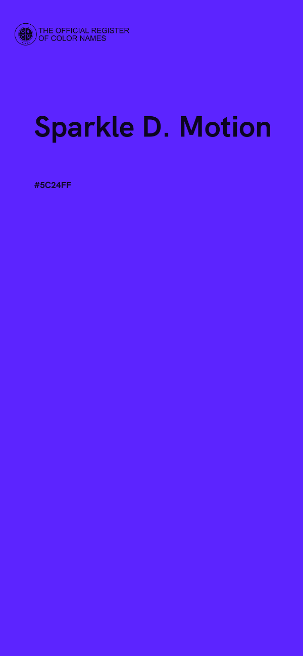 #5C24FF - Sparkle D. Motion color image