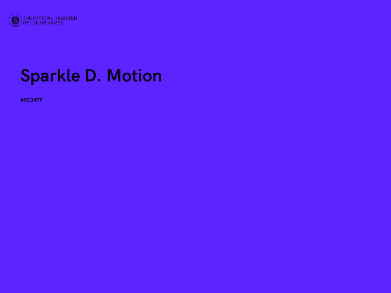 #5C24FF - Sparkle D. Motion color image