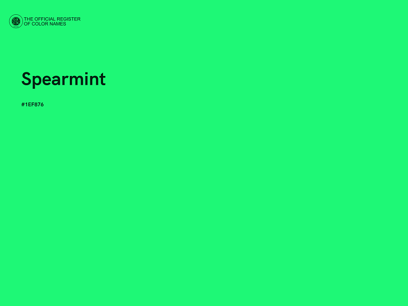 #1EF876 - Spearmint color image
