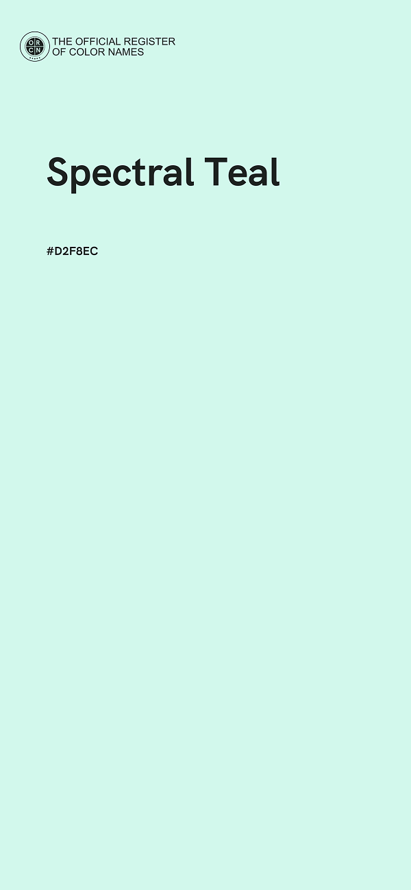 #D2F8EC - Spectral Teal color image