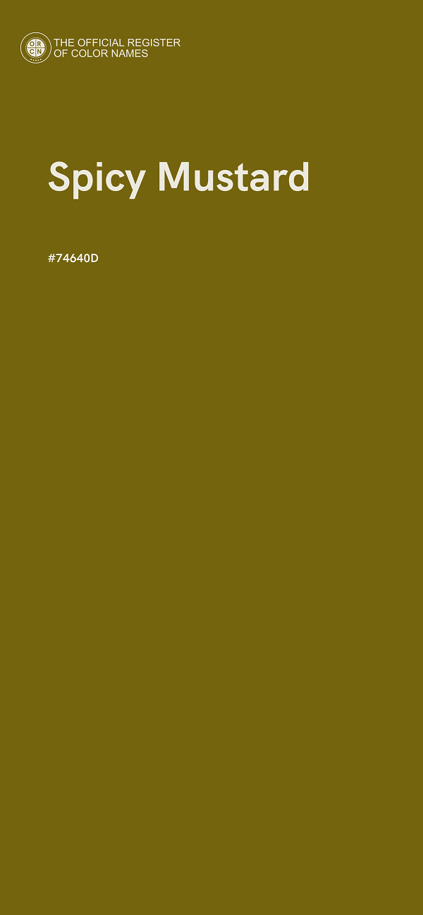 #74640D - Spicy Mustard color image