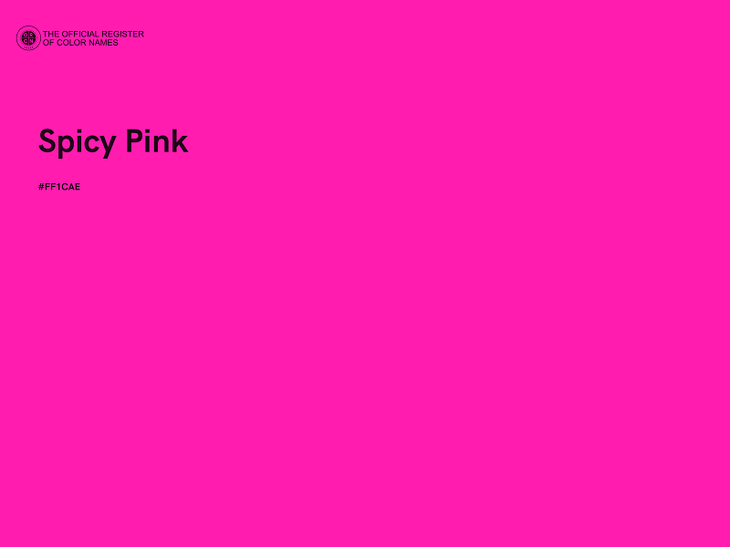 #FF1CAE - Spicy Pink color image