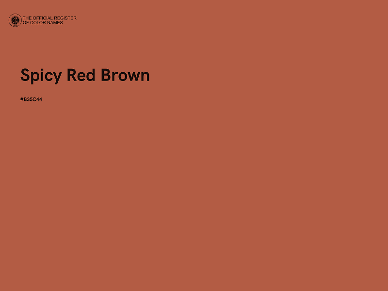 #B35C44 - Spicy Red Brown color image