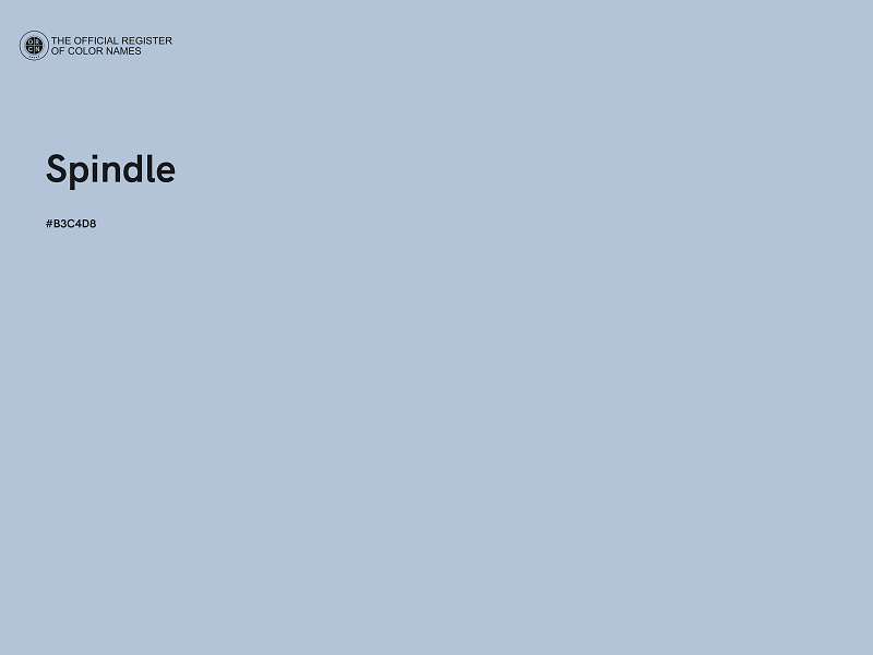 #B3C4D8 - Spindle color image