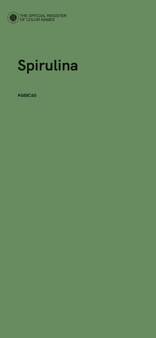 #688C60 - Spirulina color image