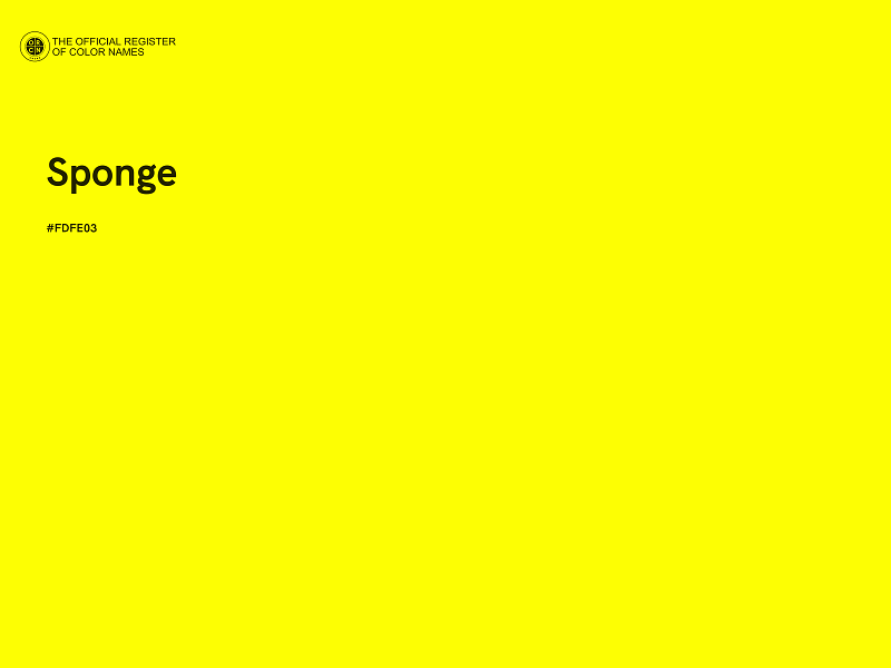 #FDFE03 - Sponge color image