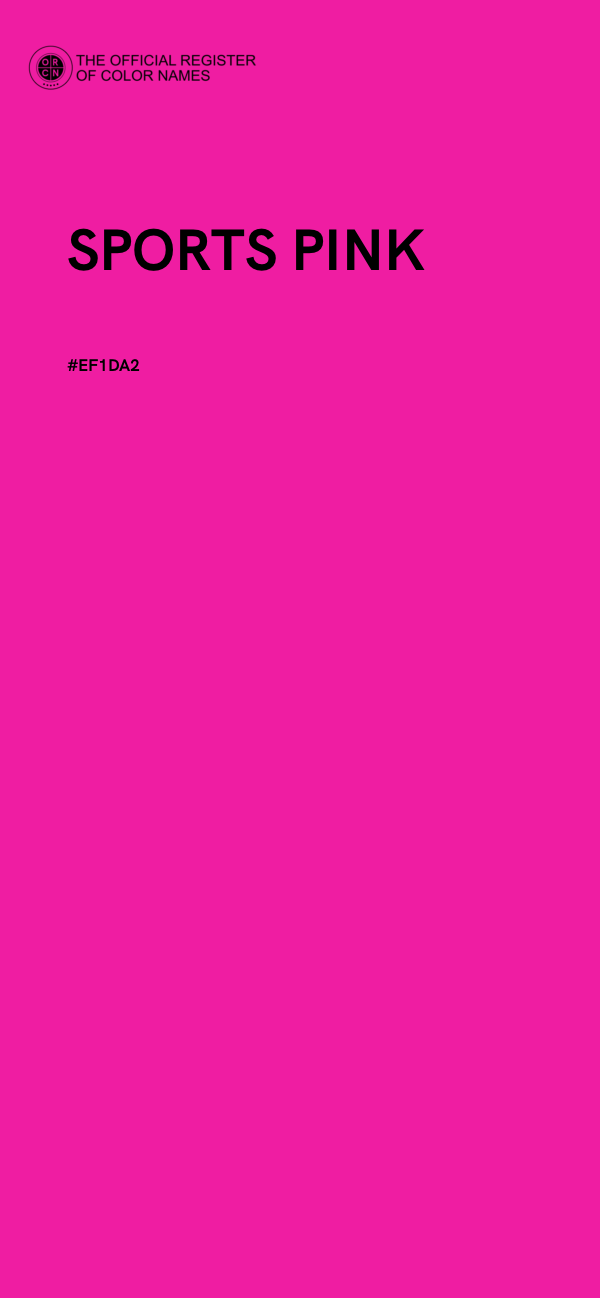 #EF1DA2 - SPORTS PINK color image