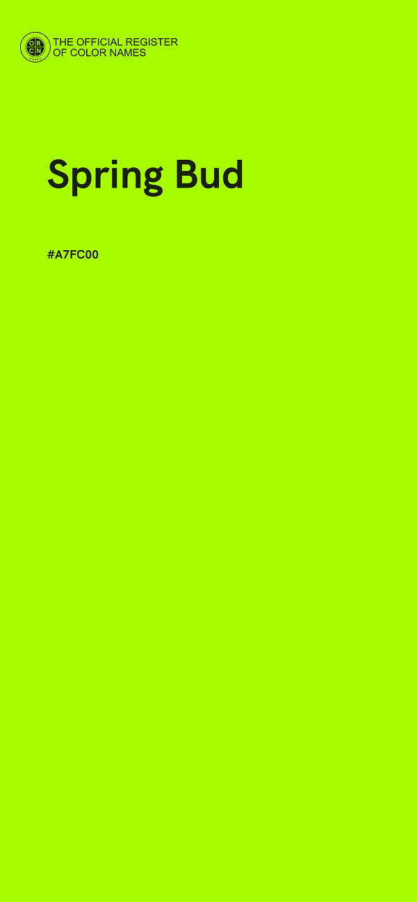 #A7FC00 - Spring Bud color image
