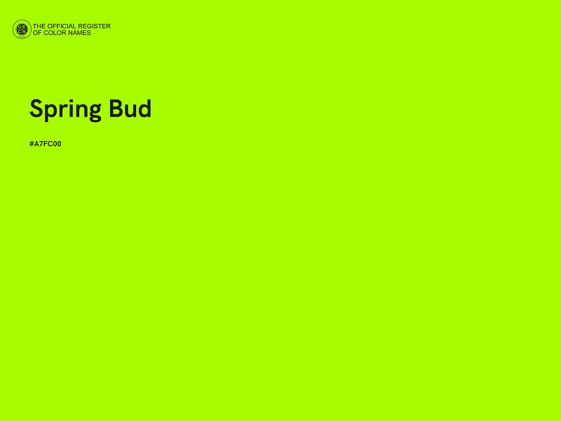 #A7FC00 - Spring Bud color image