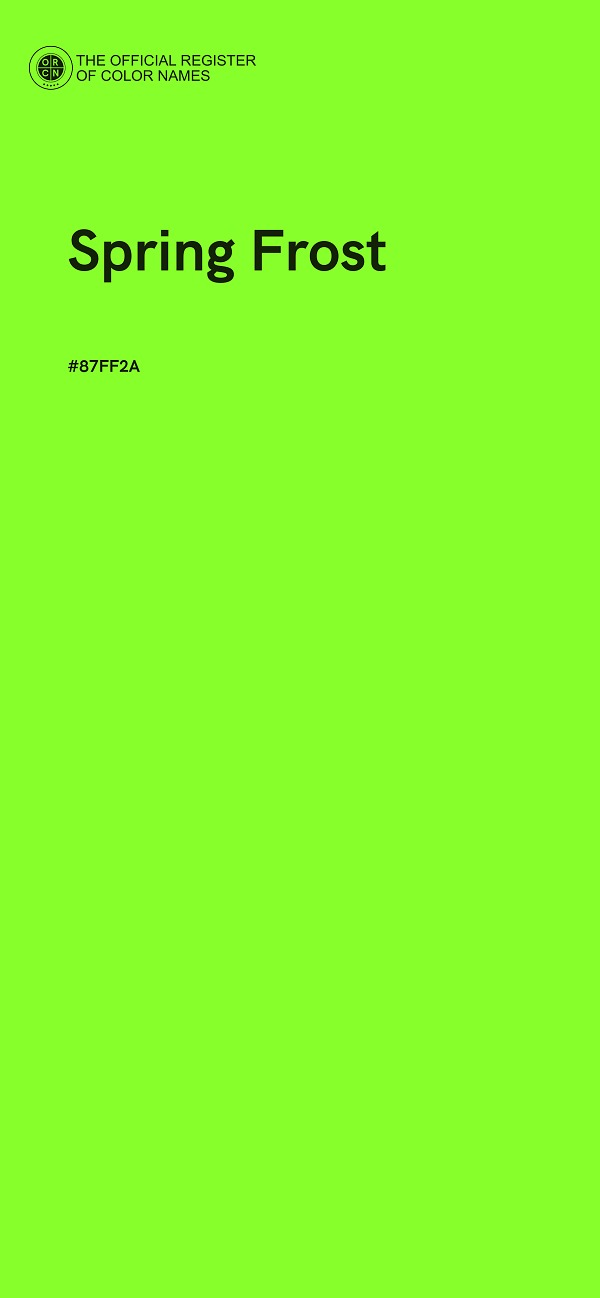 #87FF2A - Spring Frost color image