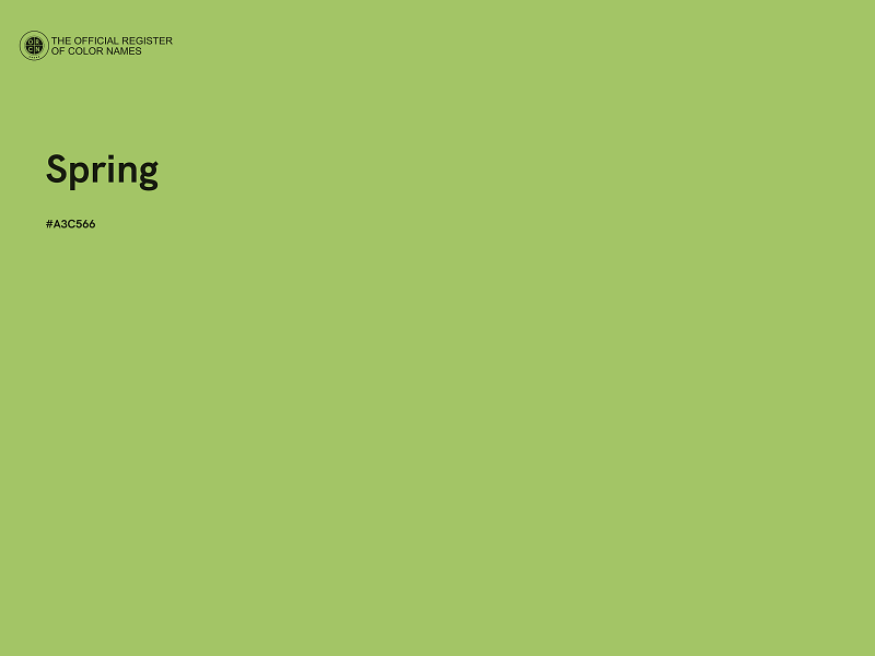 #A3C566 - Spring color image