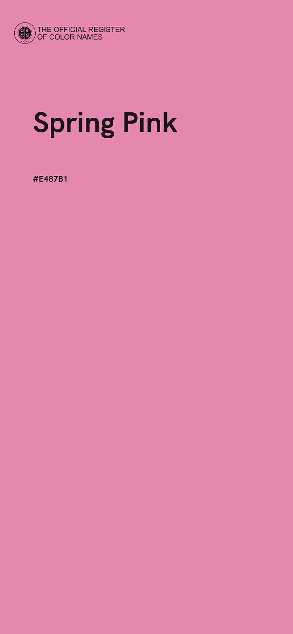 #E487B1 - Spring Pink color image