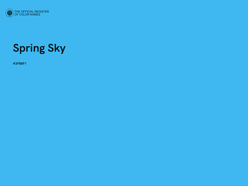 #3FB8F1 - Spring Sky color image