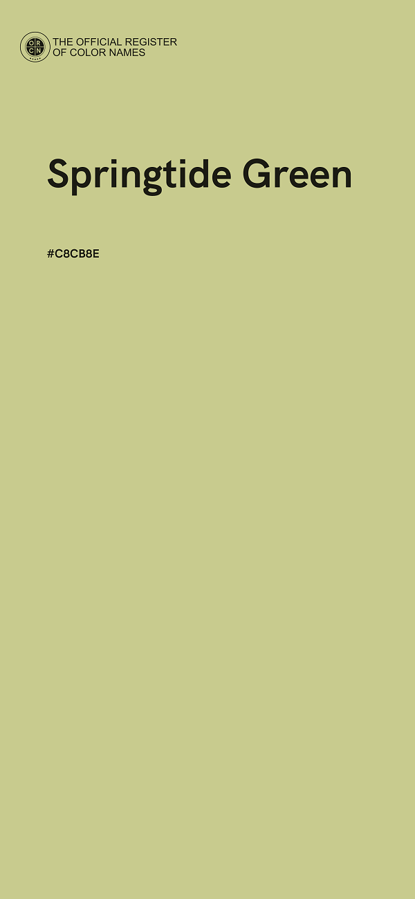 #C8CB8E - Springtide Green color image