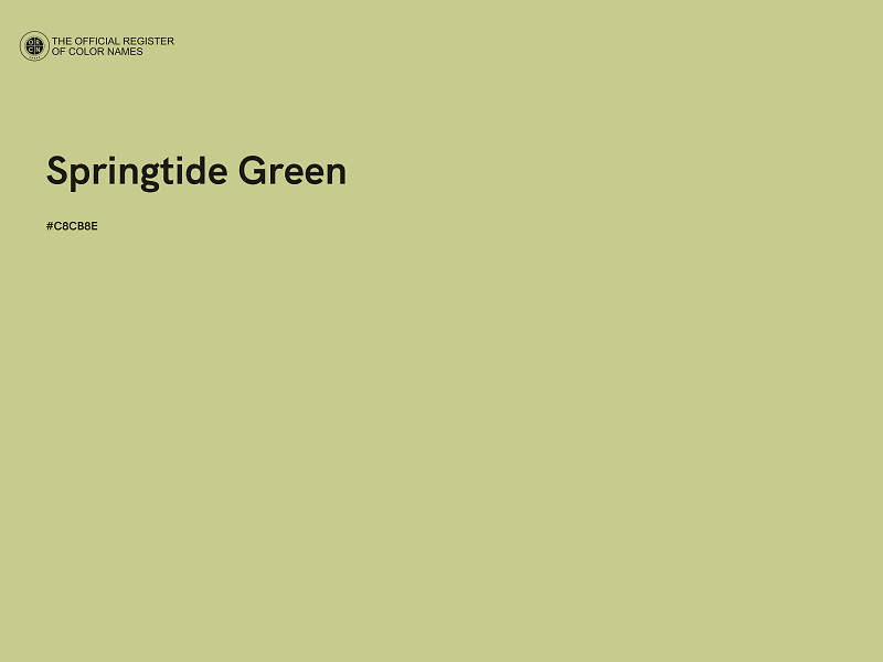 #C8CB8E - Springtide Green color image