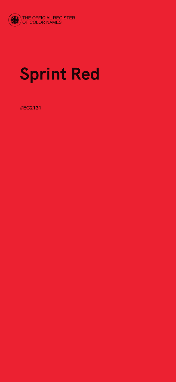 #EC2131 - Sprint Red color image