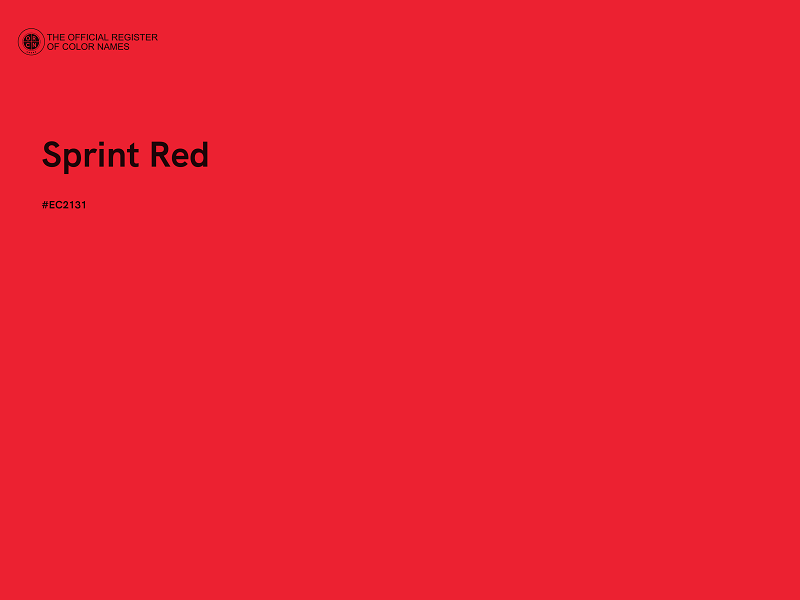 #EC2131 - Sprint Red color image