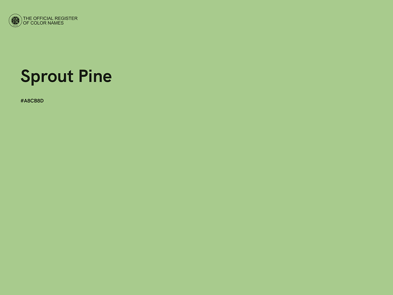 #A8CB8D - Sprout Pine color image