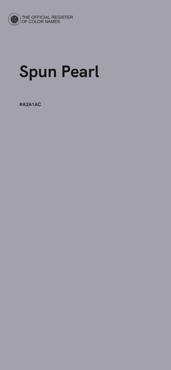 #A2A1AC - Spun Pearl color image
