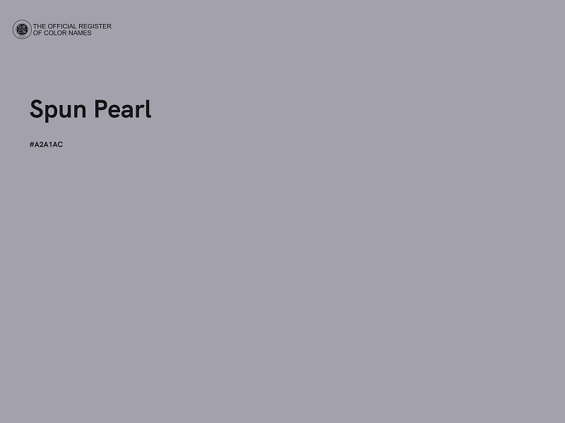 #A2A1AC - Spun Pearl color image