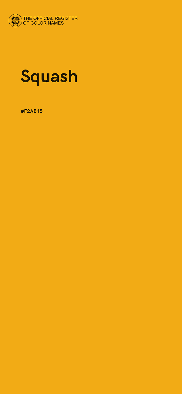 #F2AB15 - Squash color image