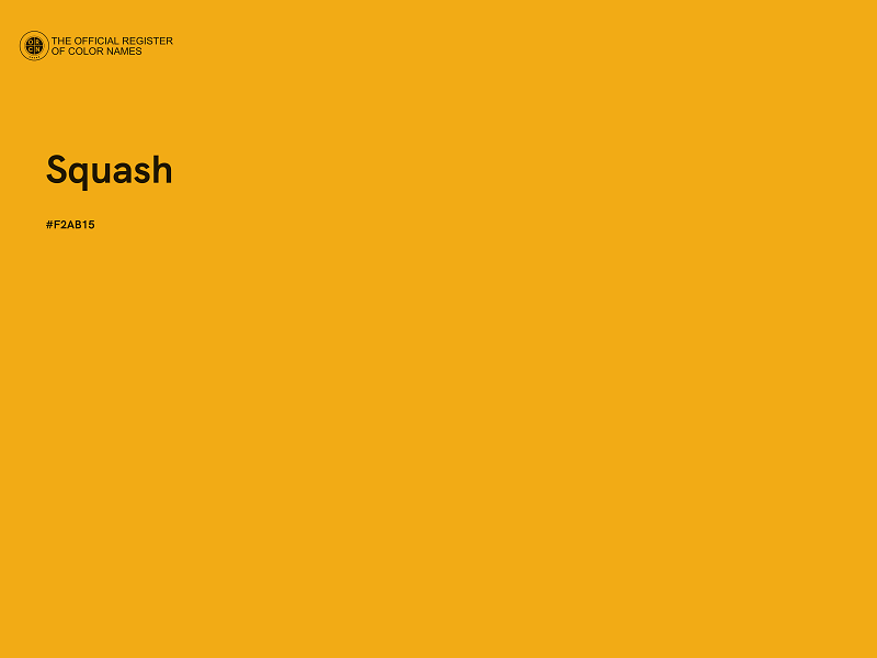 #F2AB15 - Squash color image