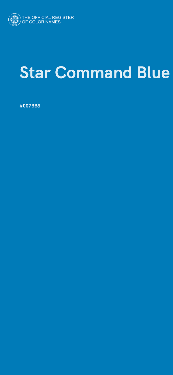 #007BB8 - Star Command Blue color image