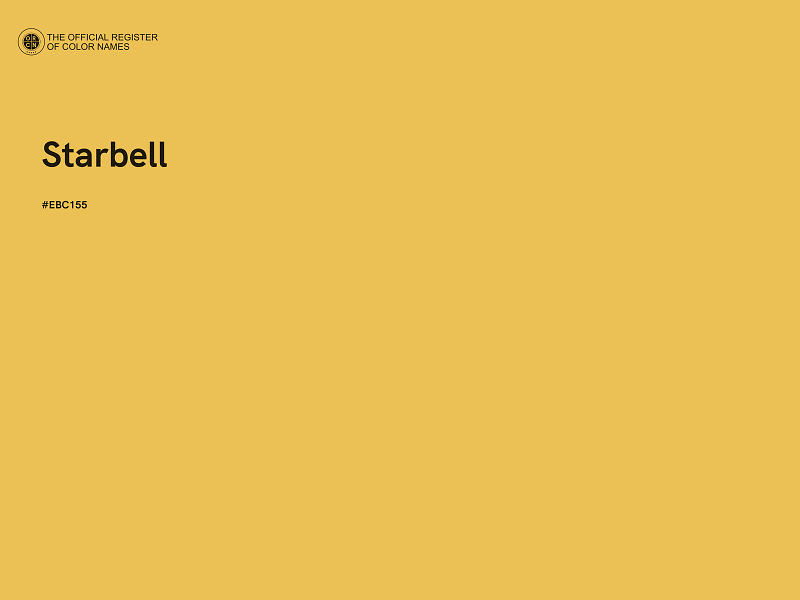 #EBC155 - Starbell color image