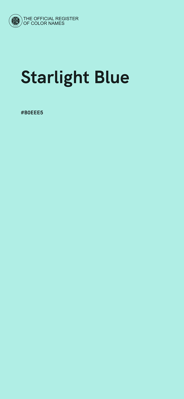 #B0EEE5 - Starlight Blue color image