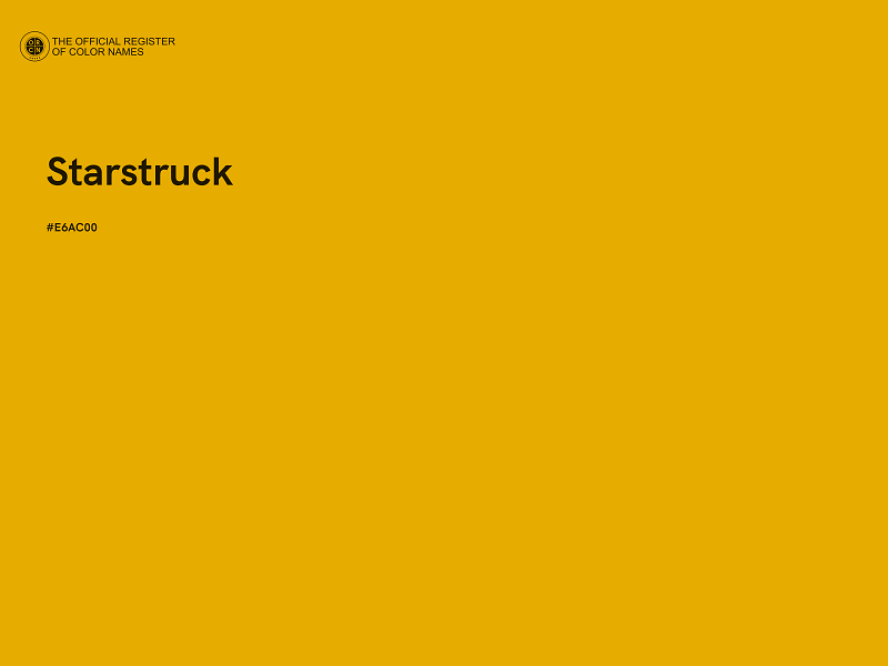 #E6AC00 - Starstruck color image