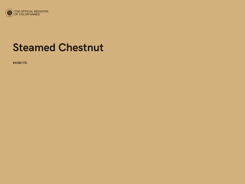 #D3B17D - Steamed Chestnut color image