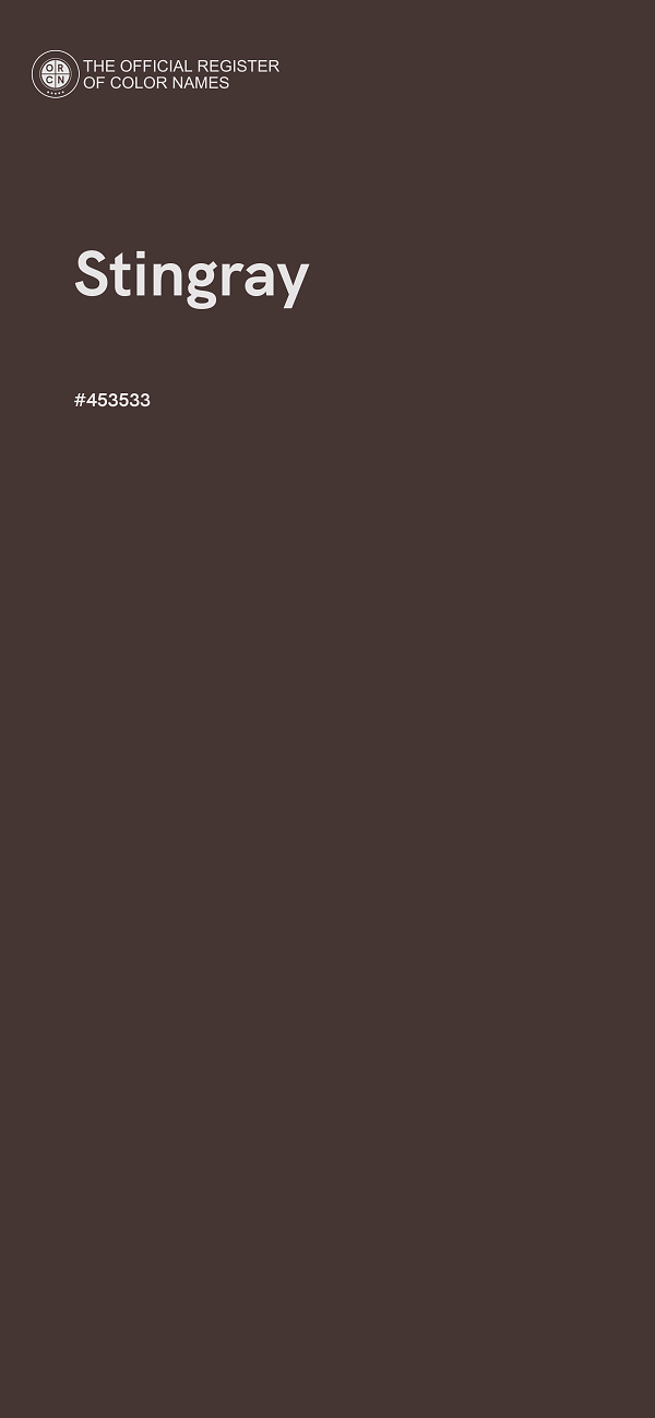 #453533 - Stingray color image