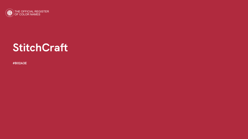 #B02A3E - StitchCraft color image