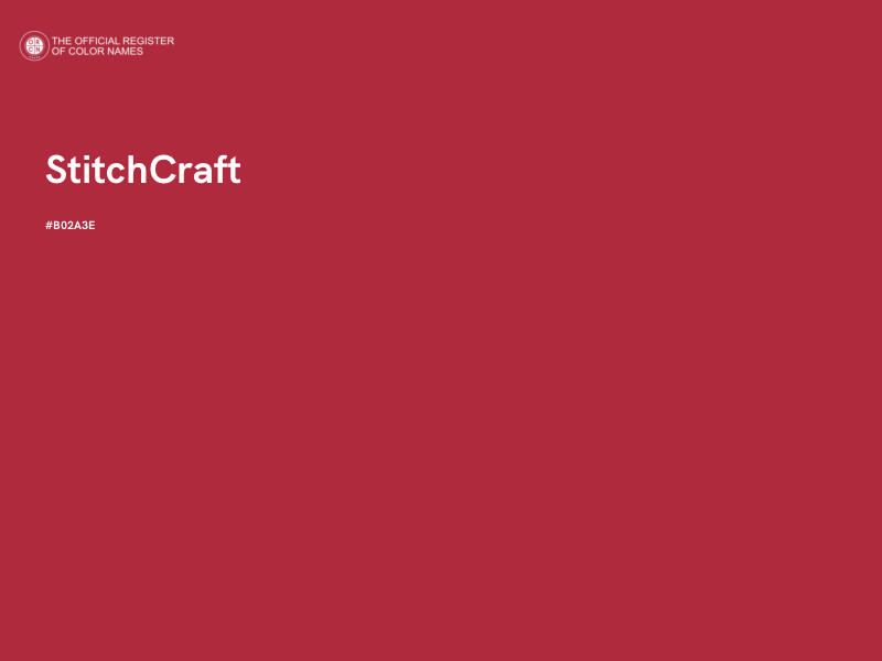 #B02A3E - StitchCraft color image