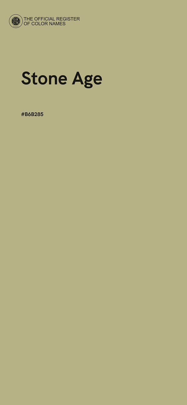 #B6B285 - Stone Age color image