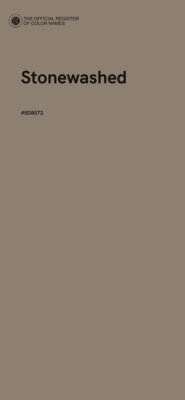 #8D8072 - Stonewashed color image